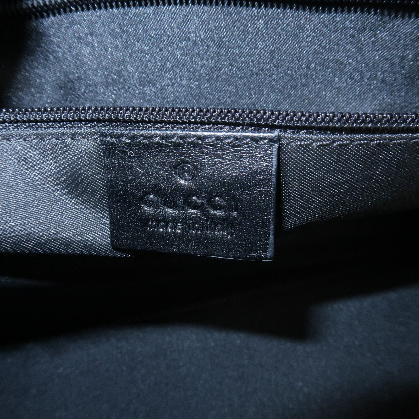 GUCCI Jackie GG Canvas Leather Shoulder Bag Hand Bag Black 002.1067