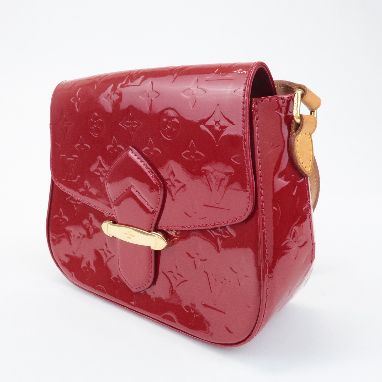 Louis Vuitton Vernis Leather Bellflower GM Pomme d'Amour M91708