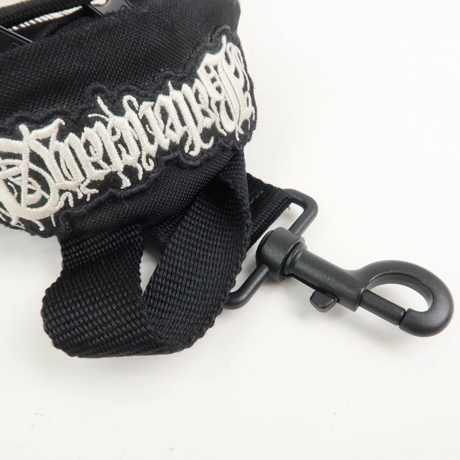 BALENCIAGA Logo Nylon Explorer Mini Shoulder Bag Black 656060