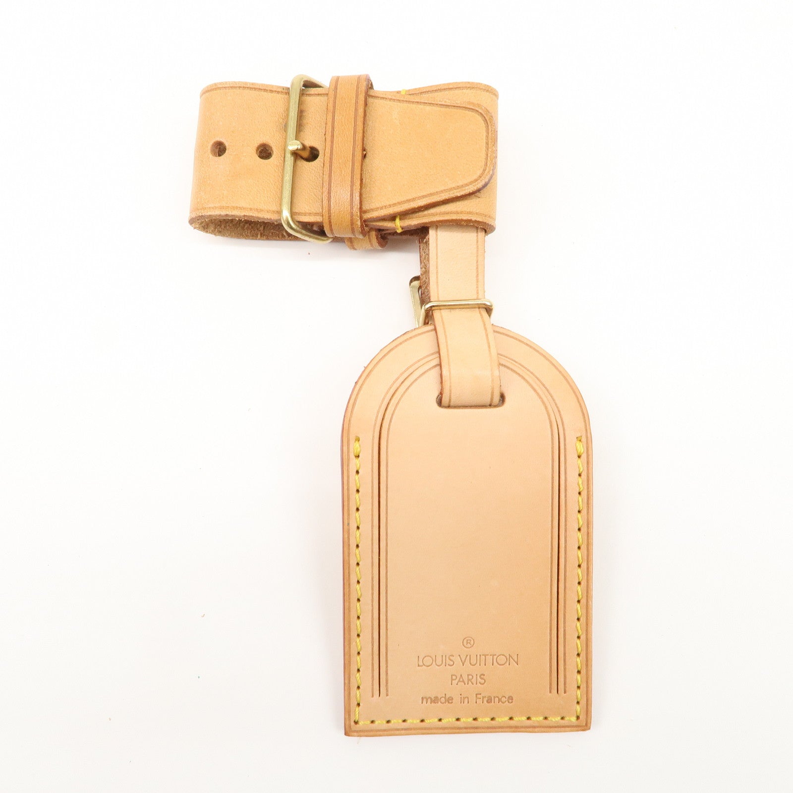 Louis Vuitton Set of 15 Nume Leather Name Tag & Poignet Natural Used