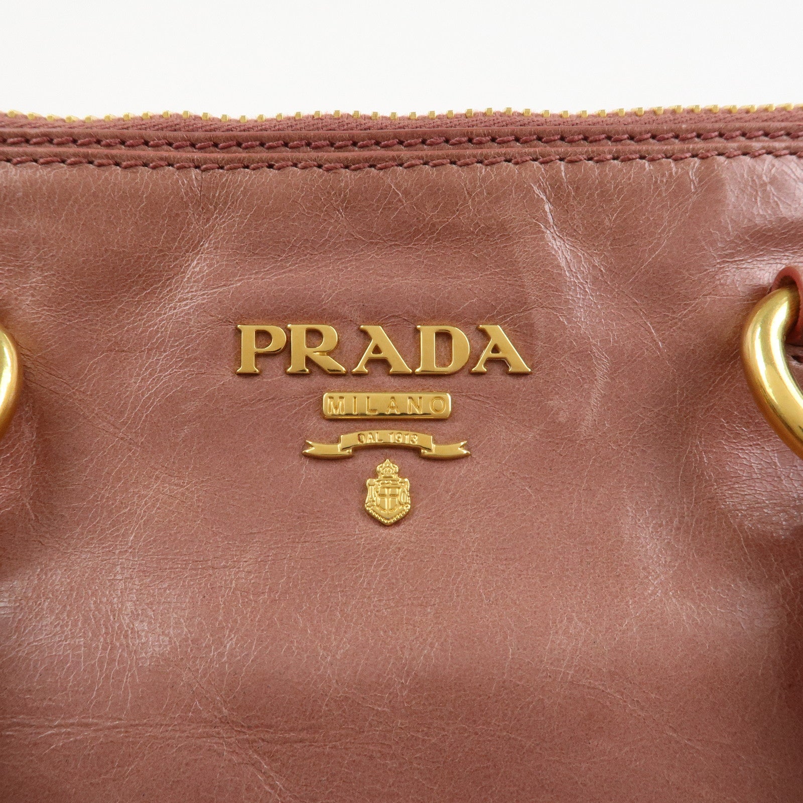 PRADA Leather 2Way Hand Bag Shoulder Bag Pink BN2324