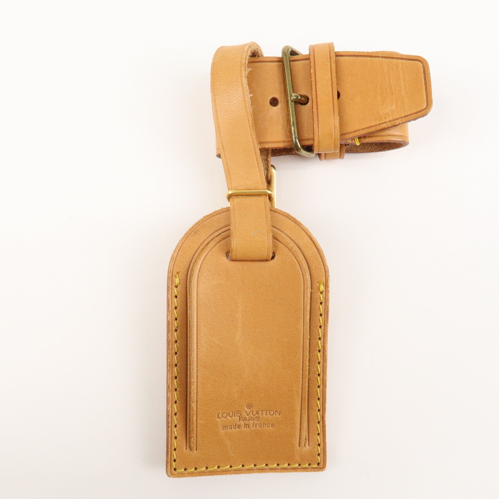 Louis Vuitton Set of 10 Nume Leather Name Tag & Poignet Natural Beige Used
