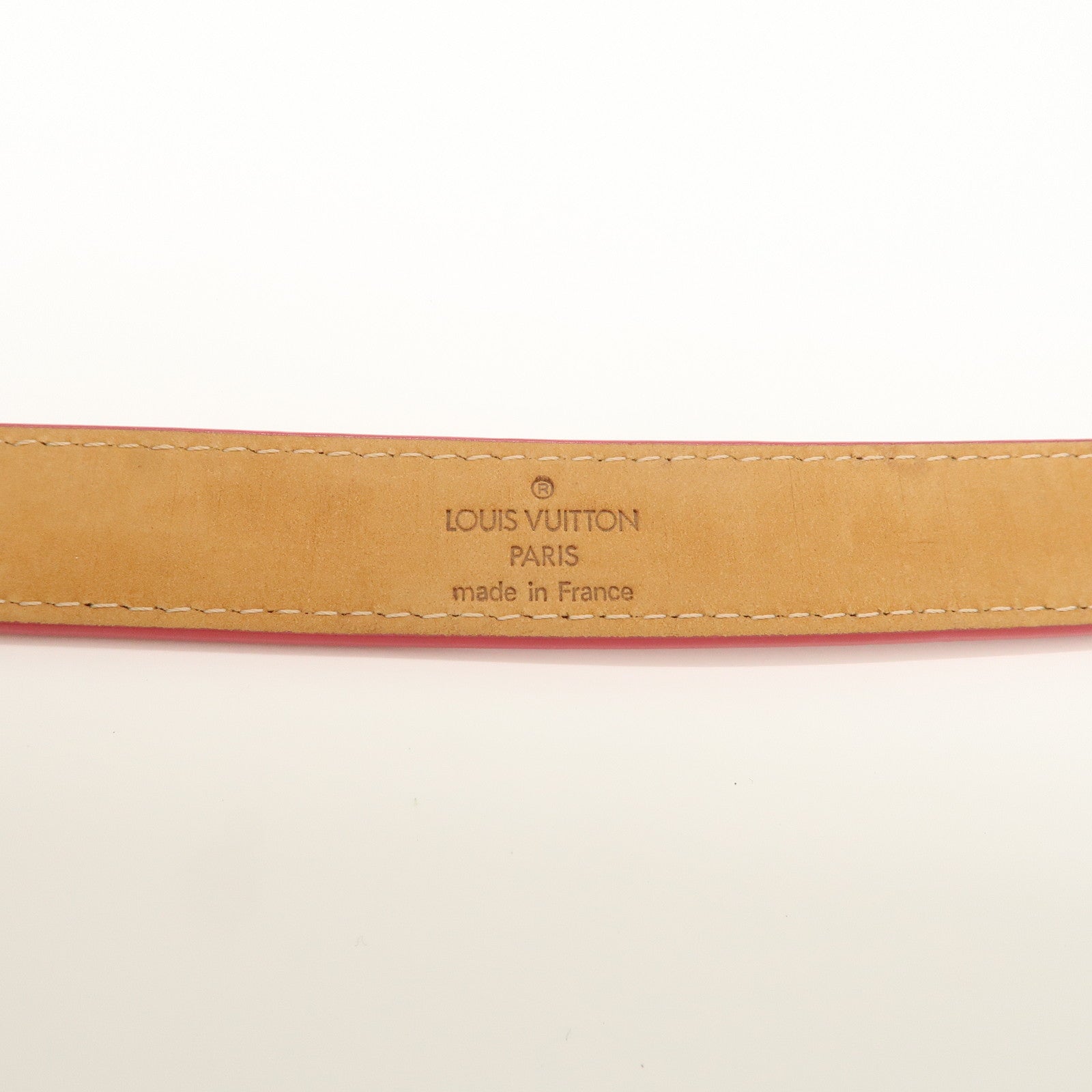 Louis Vuitton Monogram Vernis Leather Ceinture Belt 80/32 Framboise M9798