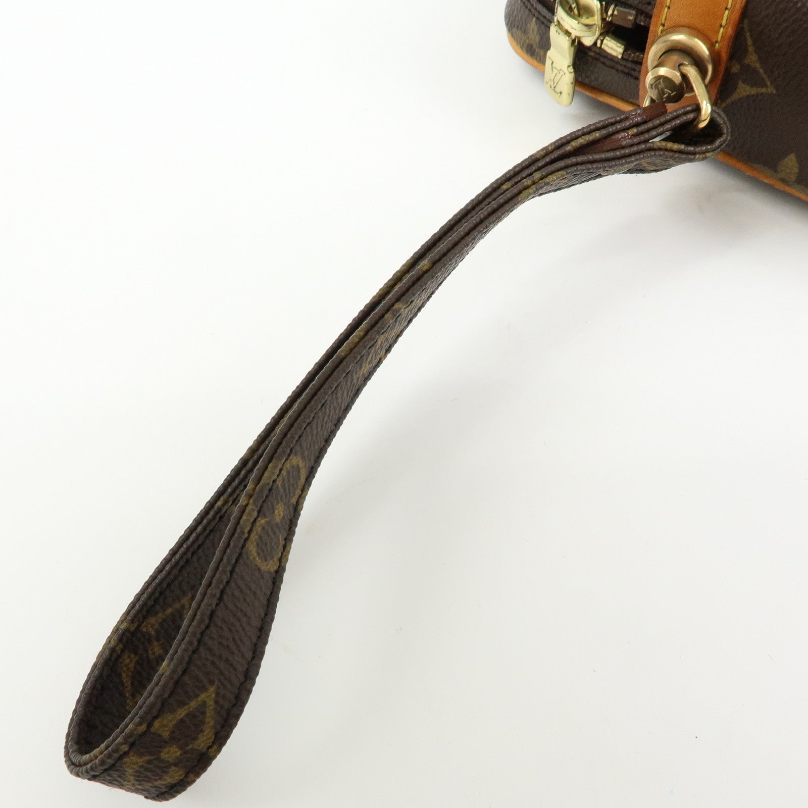 Louis Vuitton Monogram Marly Dragonne GM Clutch Bag Brown M51825