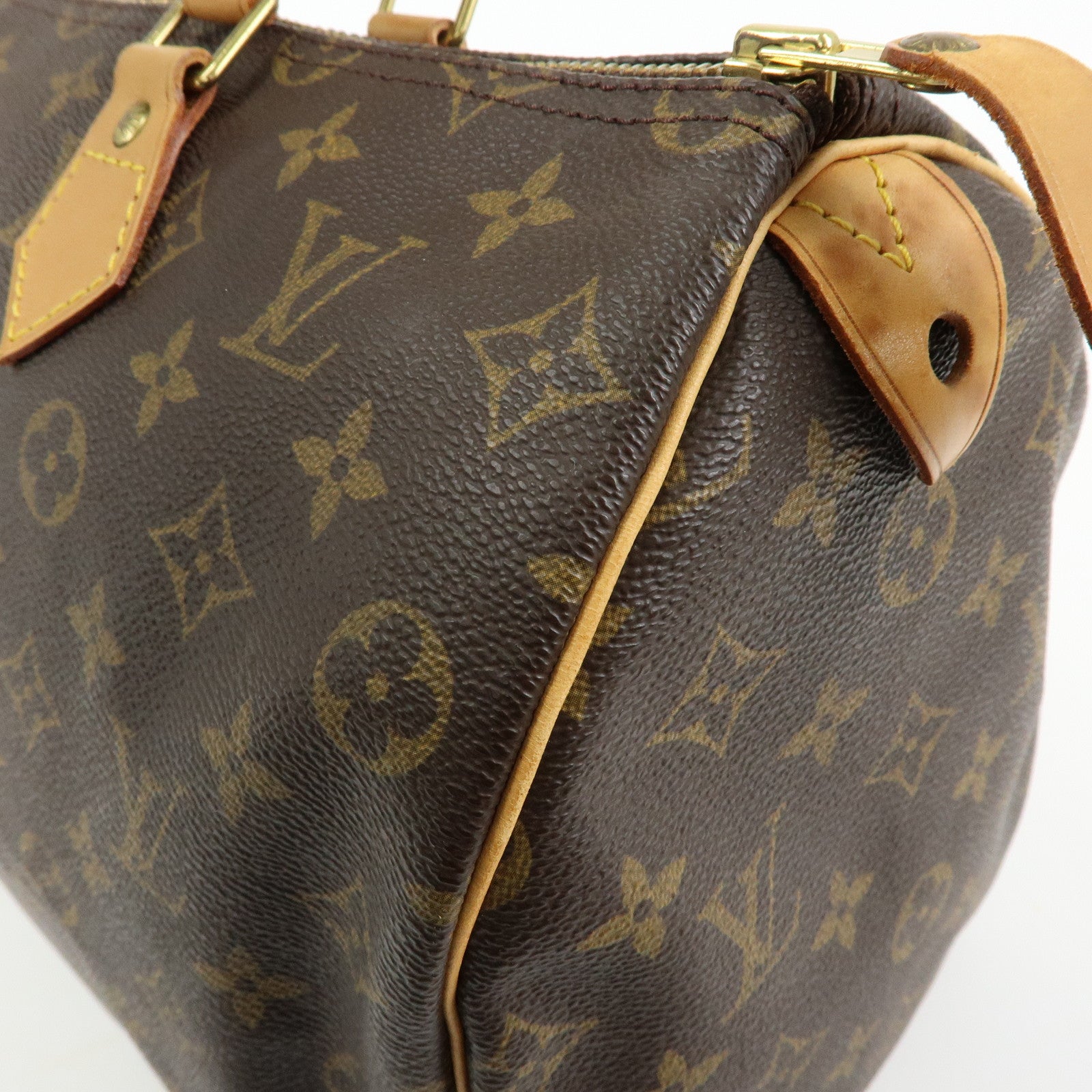 Louis Vuitton Monogram Speedy 35 Boston Bag Hand Bag Brown M41524