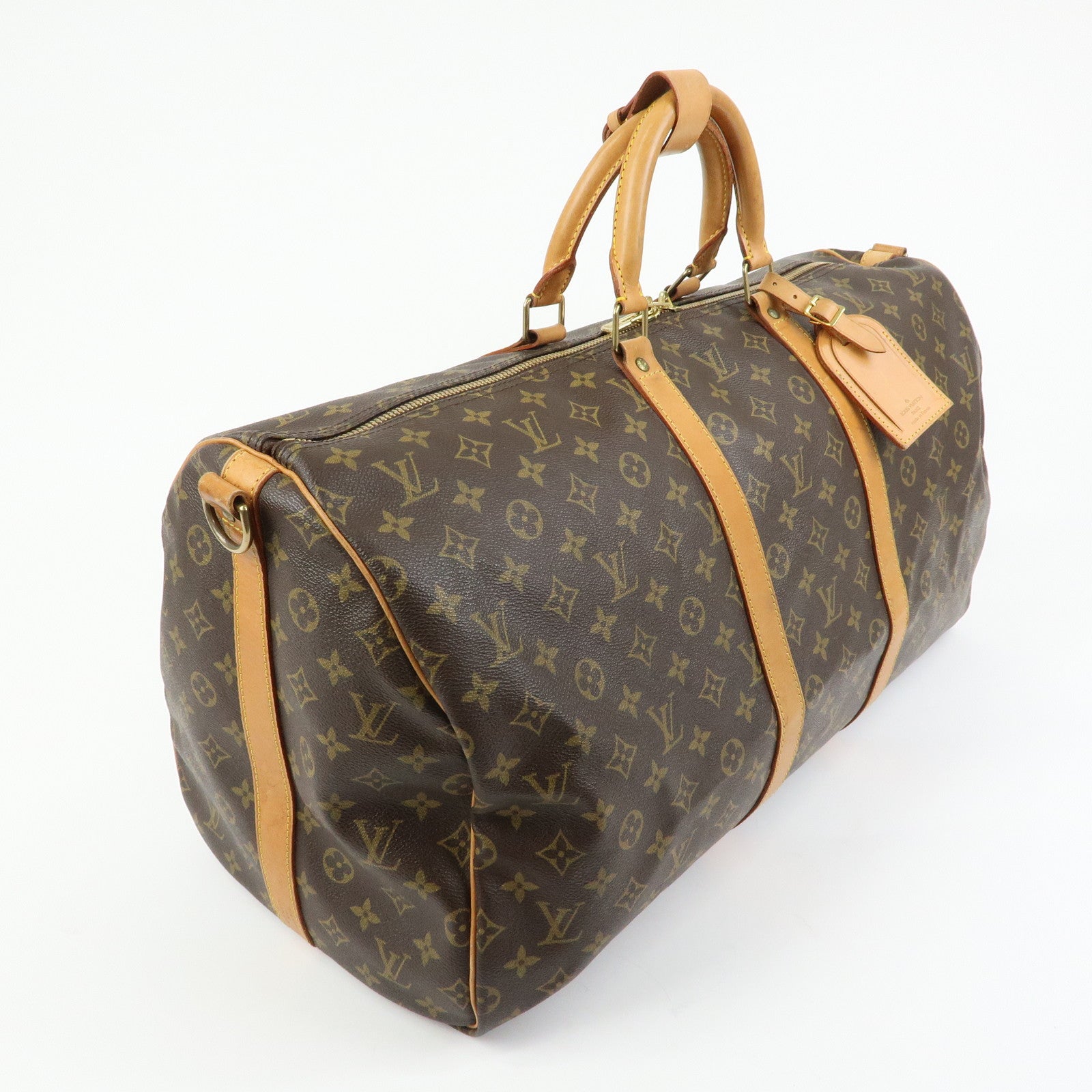 Louis Vuitton Monogram Keep All Bandouliere 55 Boston Bag M41414
