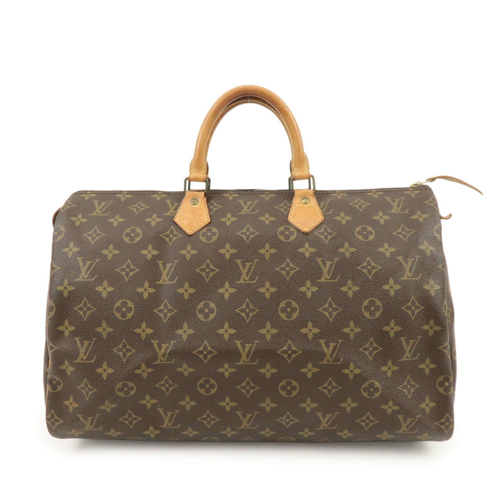Louis Vuitton Monogram Speedy 40 Hand Bag Boston Bag Brown M41522