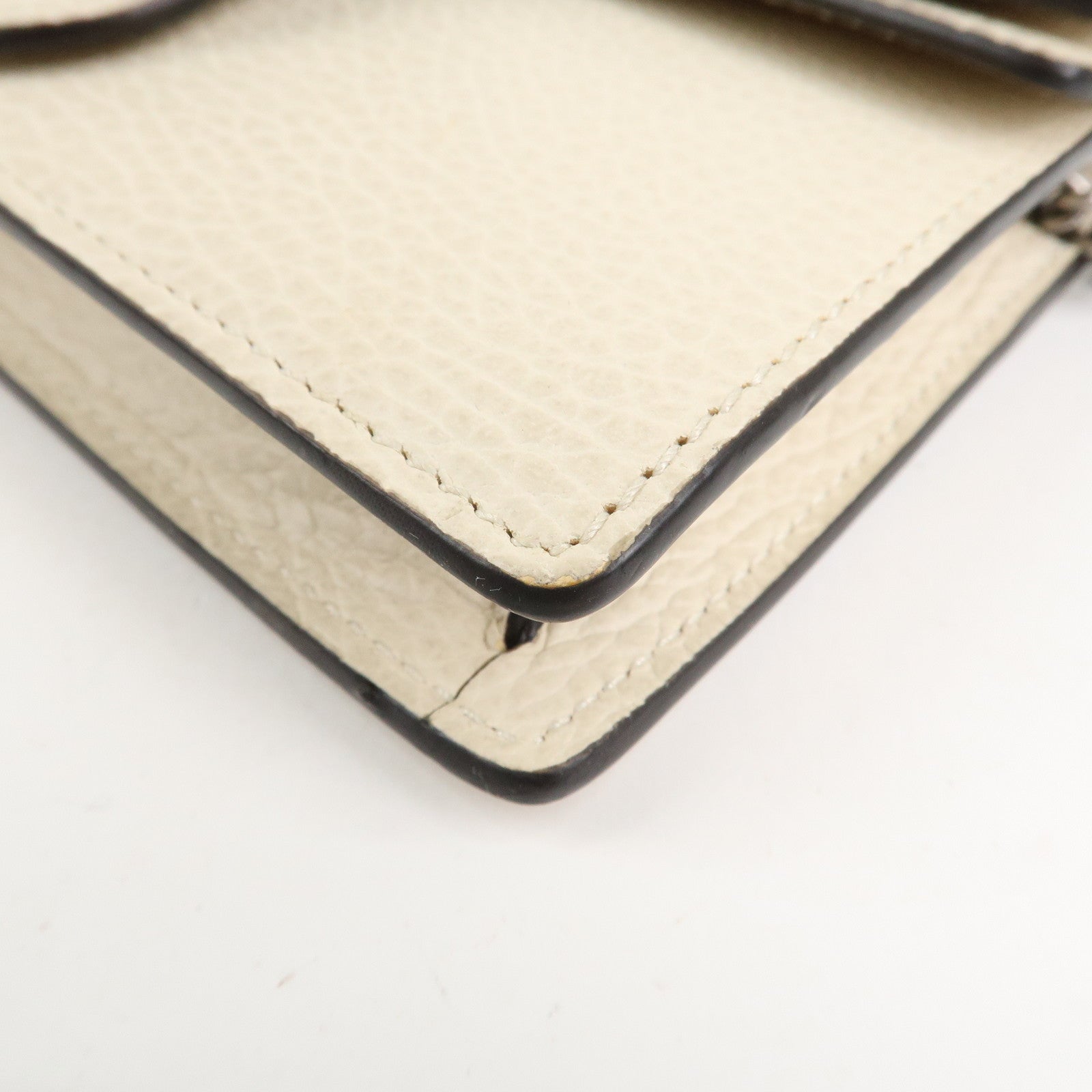 GUCCI Dionysus Super Mini Bag Leather Chain Shoulder Bag 476432 Used