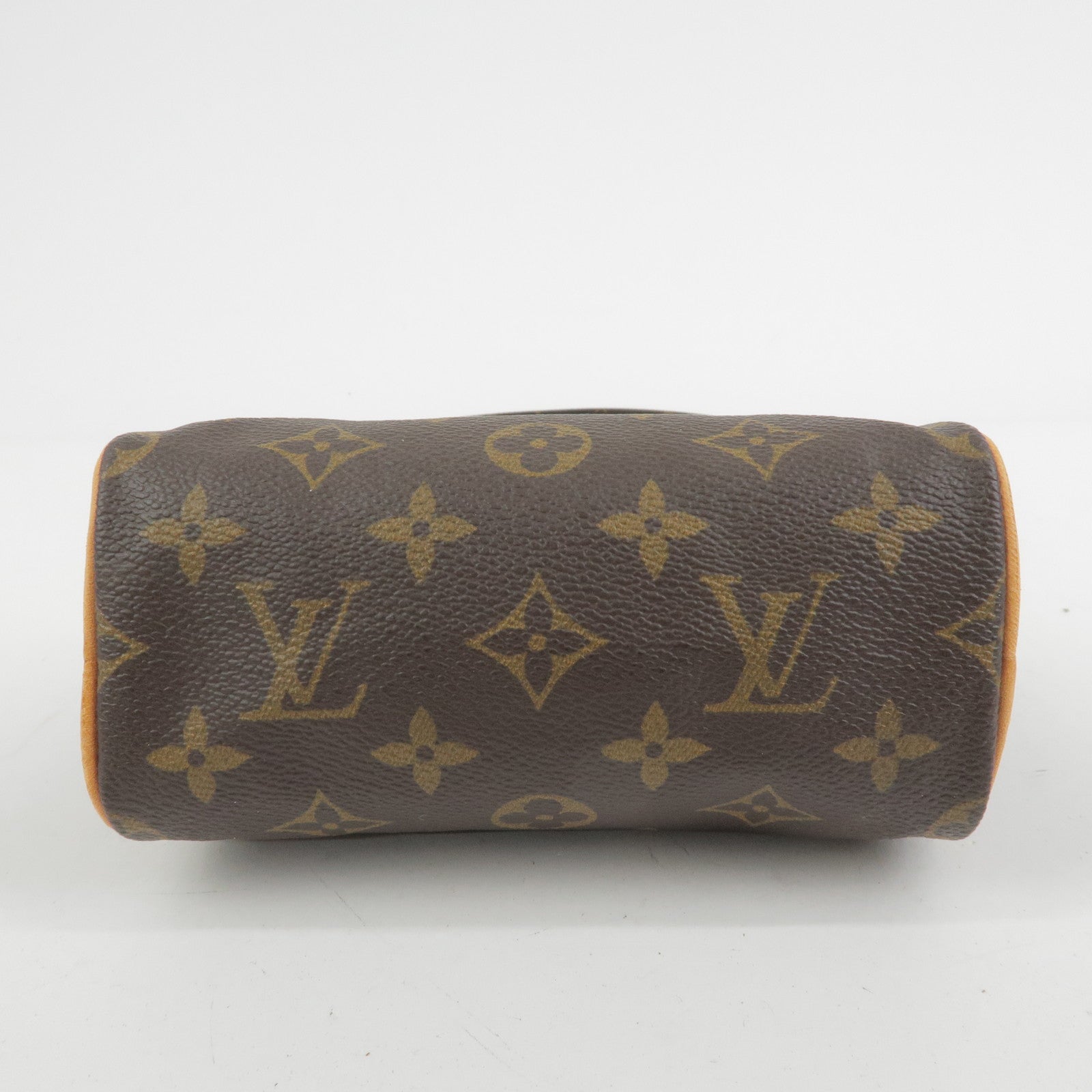 Louis Vuitton Monogram Mini Speedy Hand Bag Brown M41534