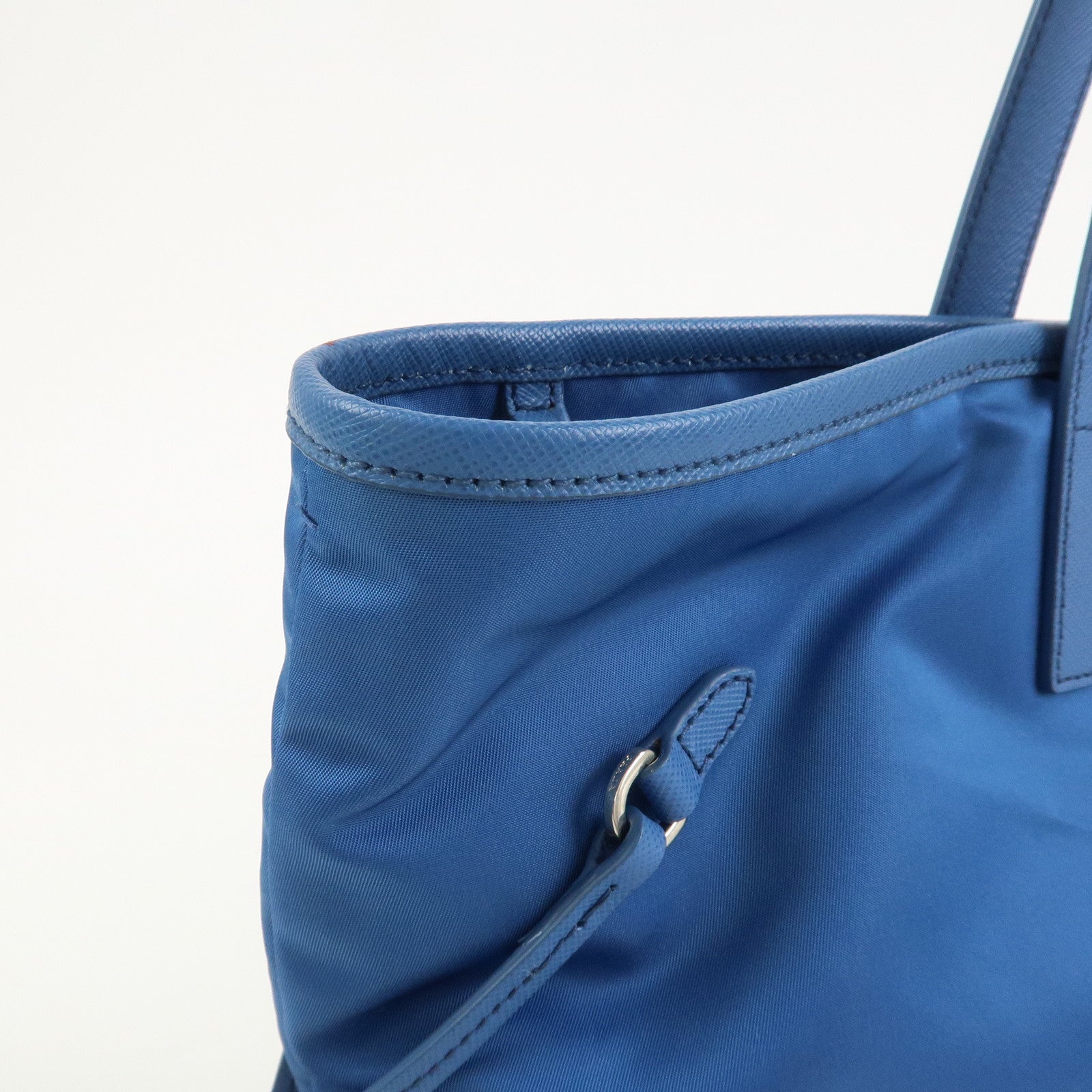 PRADA Triangle Logo Nylon Saffiano Leather 2Way Hand Shoulder Bag
