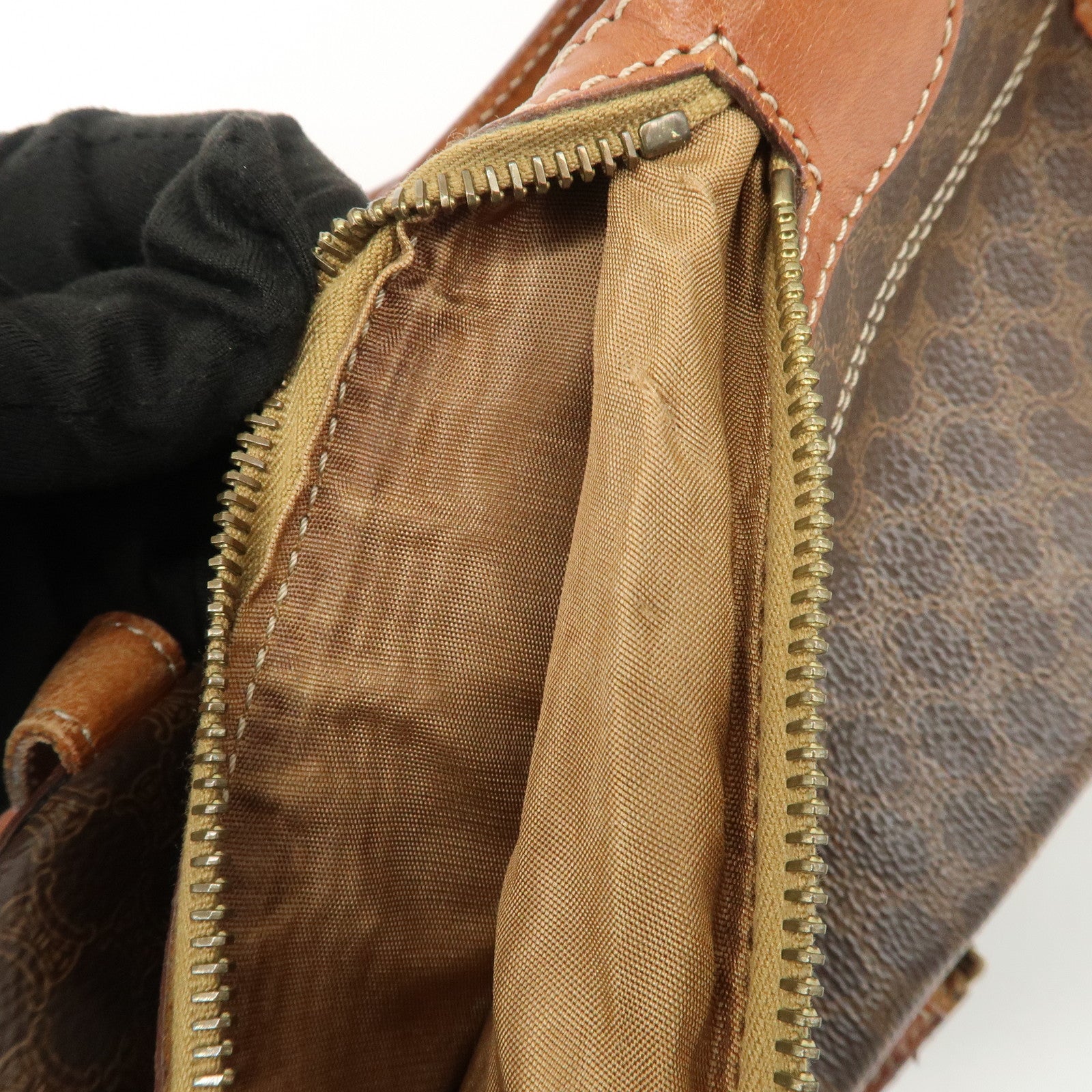 CELINE Macadam PVC Leather Backpack Rucksack Brown