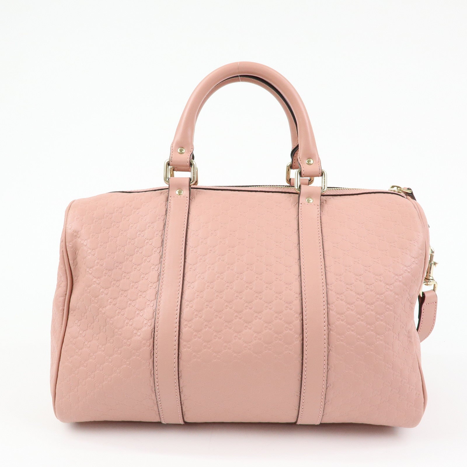 GUCCI Micro Guccissima 2Way Boston Hand Shoulder Bag Pink 449646