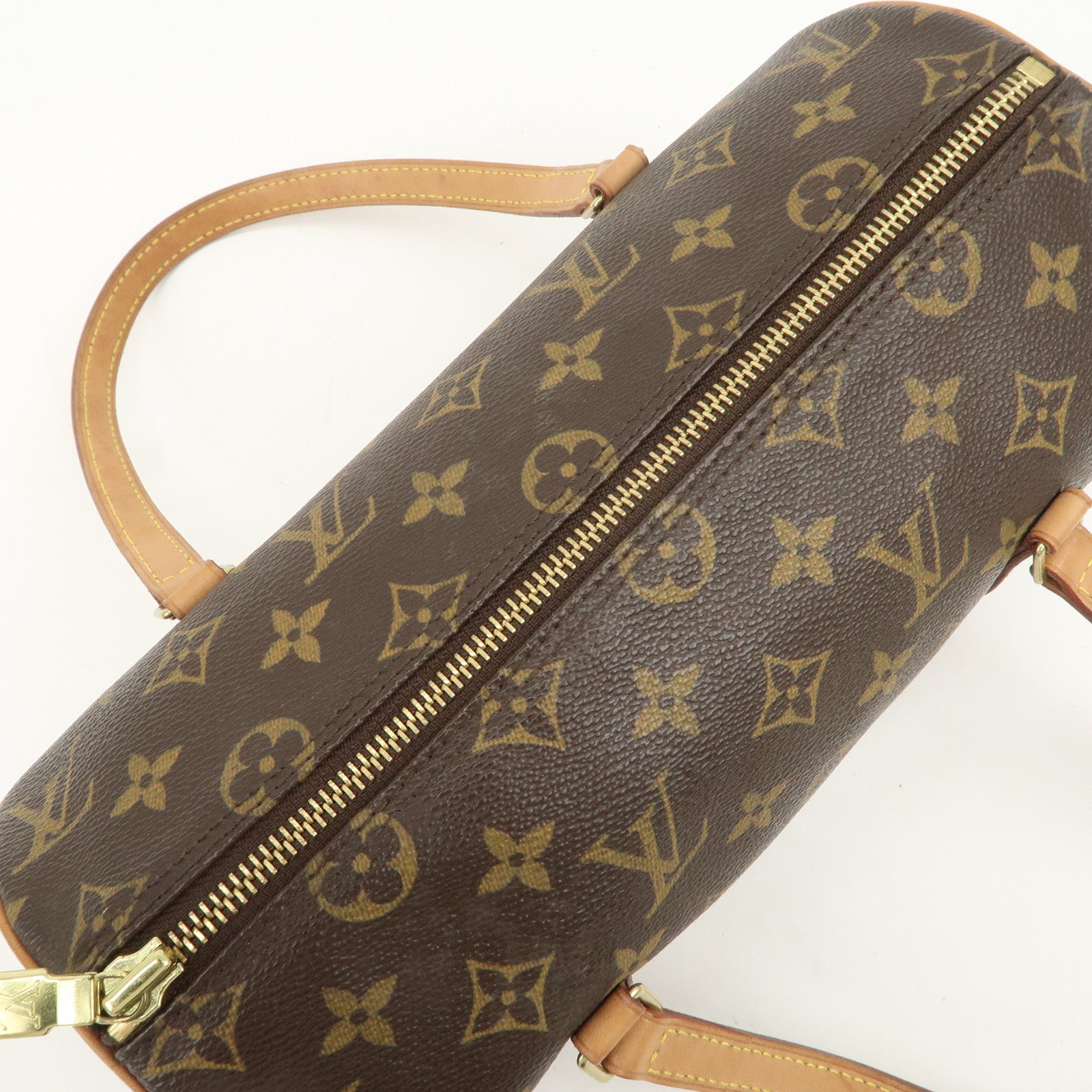 Louis Vuitton Monogram Papillon 26 Hand Bag Brown M51386