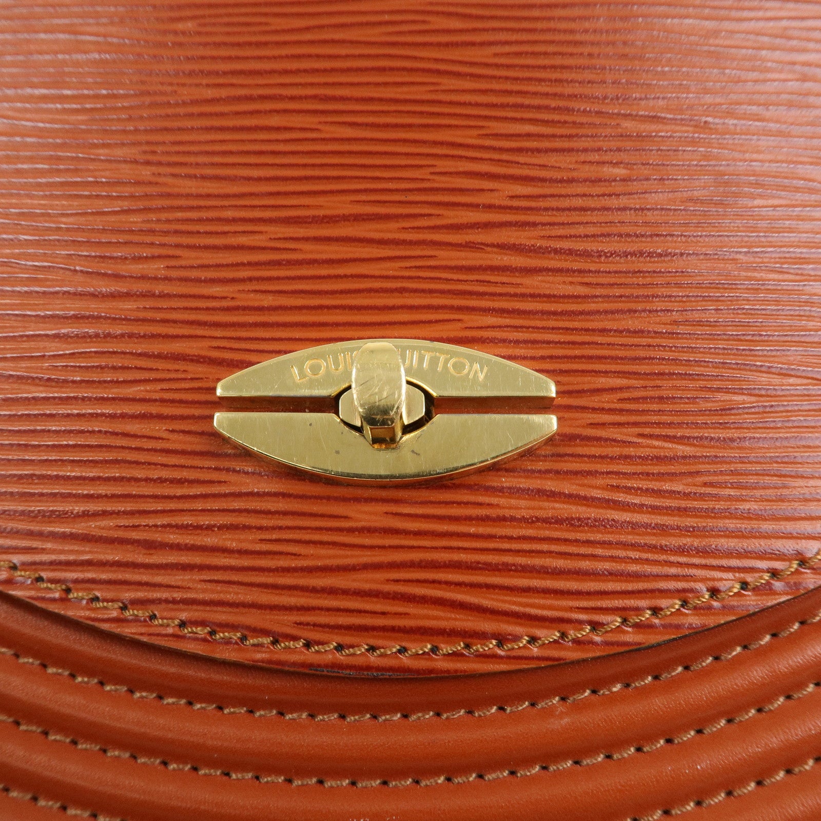 Louis Vuitton Epi Tilsit Shoulder Hand Bag Kenya Brown M52483