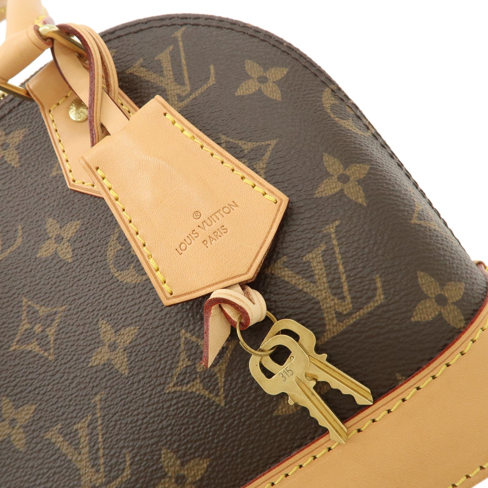 Louis Vuitton Monogram Alma BB 2Way Hand Bag Shoulder Bag M53152 Used
