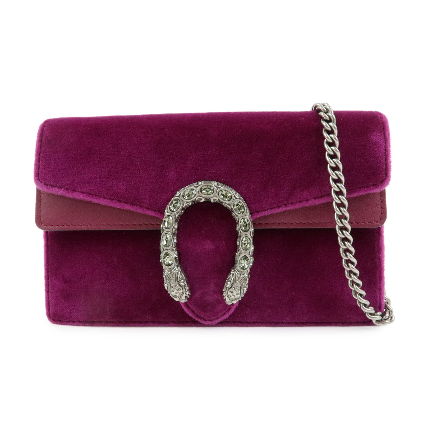 GUCCI Dionysus Super Mini Bag Velvet Chain Shoulder Bag 476432