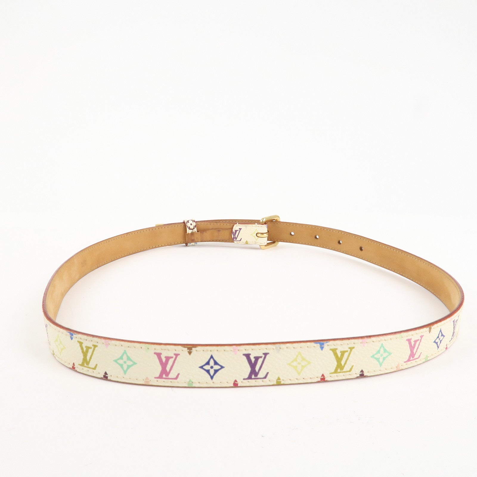 Louis Vuitton Ceinture Monogram Multicolor Leather Belt M9272W Used