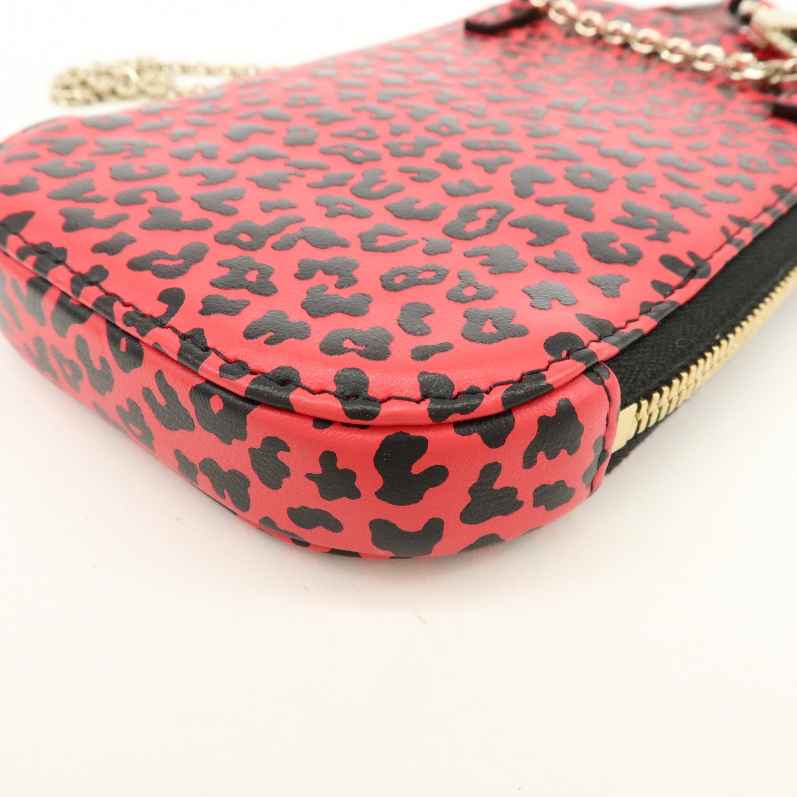 Christian Dior Lady Dior Call’in Dior Leather Phone Holder Pink