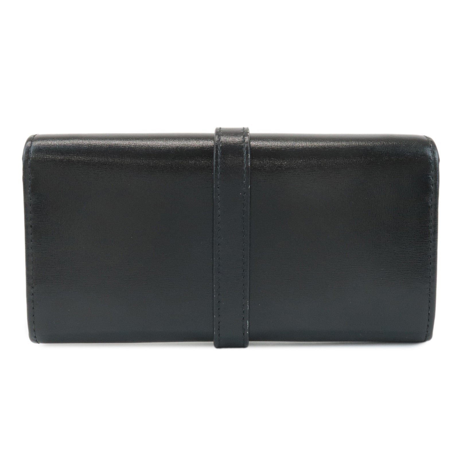 GUCCI Jackie 1961 Leather Chain Wallet WOC Black 652681.0416 Used