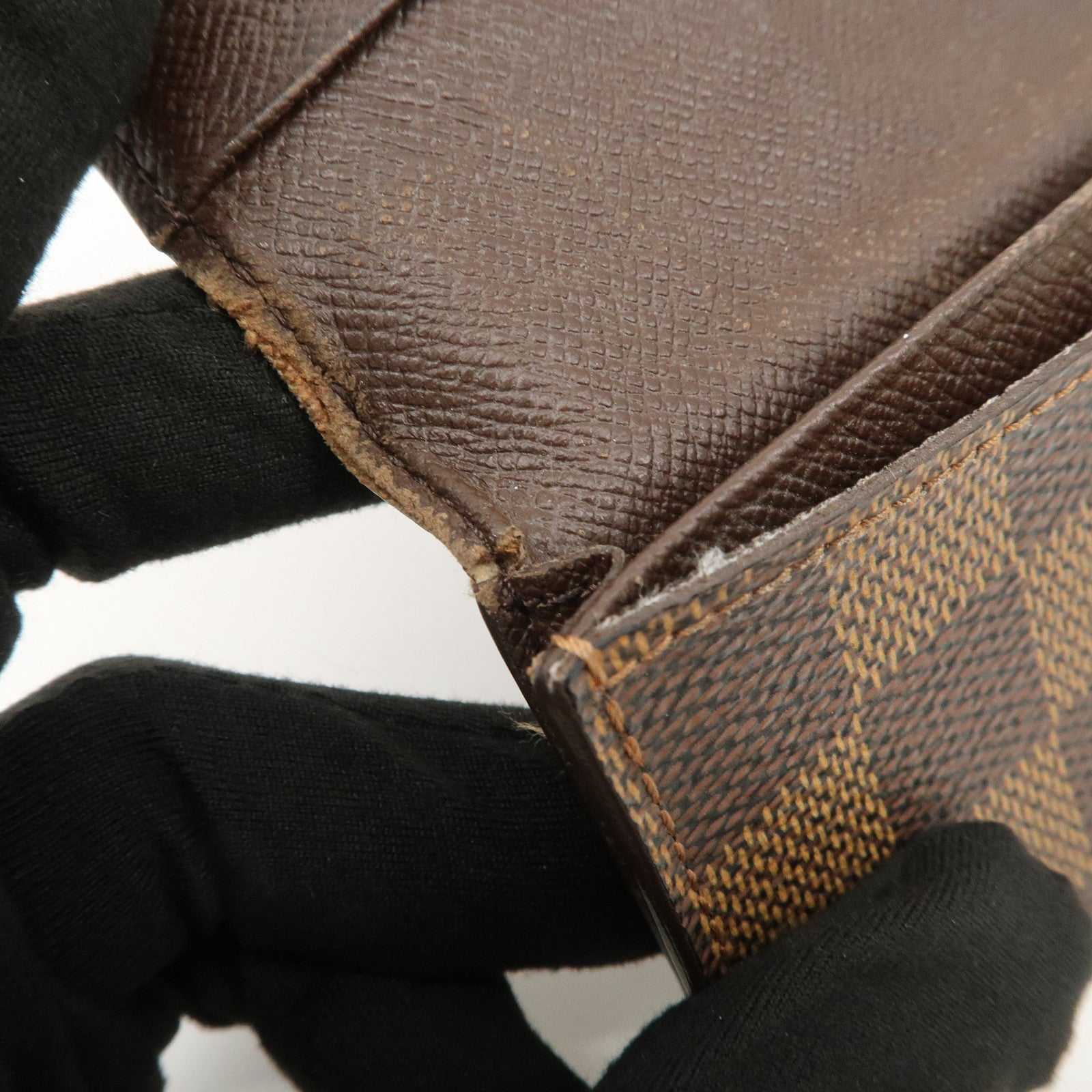 Louis Vuitton Damier Vernis Set of 3 Bi-fold Wallet Card Case Used