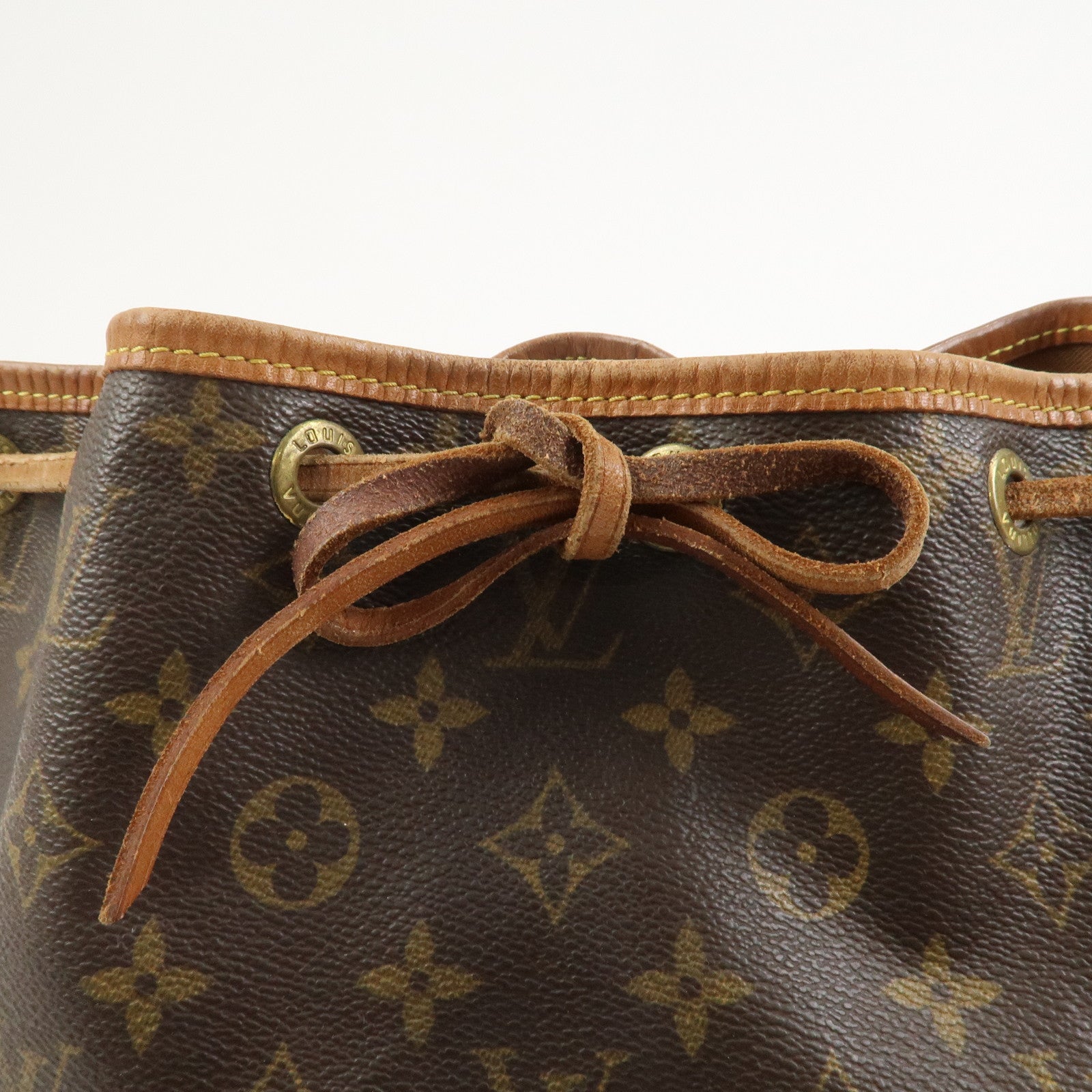 Louis Vuitton Monogram Petit Noe Shoulder Bag Brown M42226