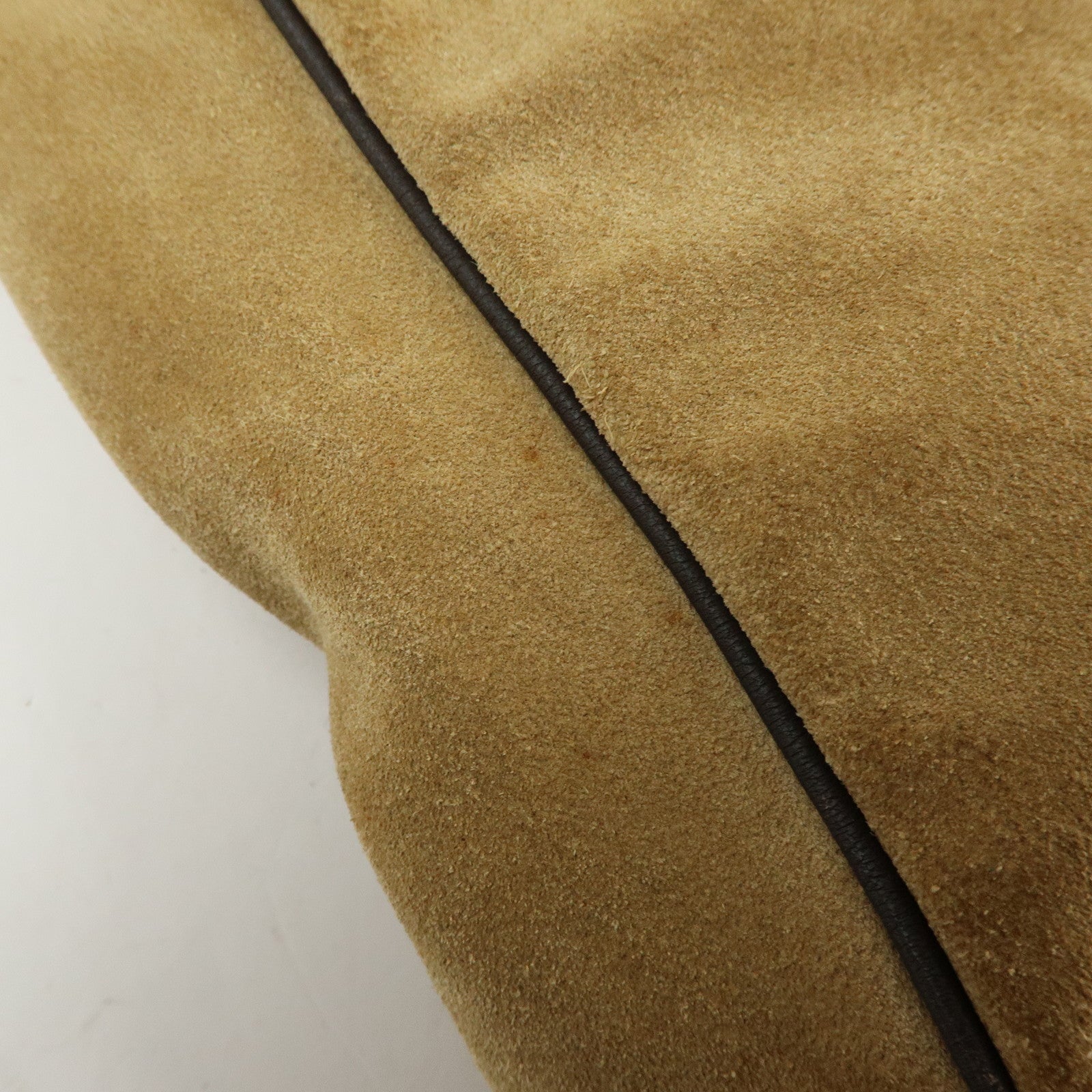 LOEWE Anagram Suede Leather Tote Bag Hand Bag Brown Authentic Used F/S