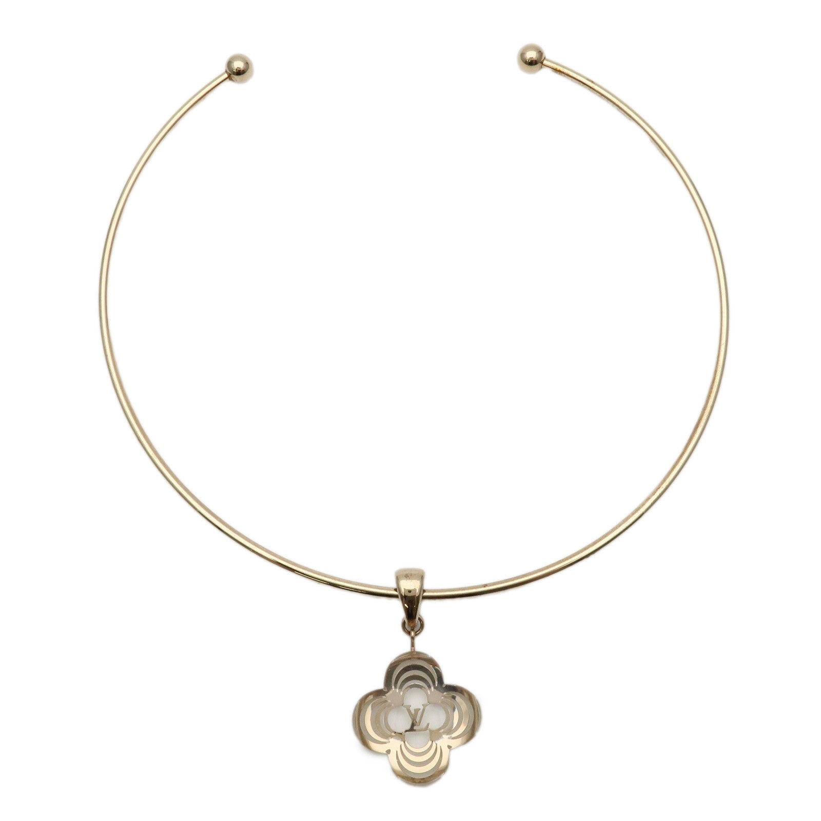 Louis Vuitton Collier à la folie Choker Metal Plastic Gold M65622