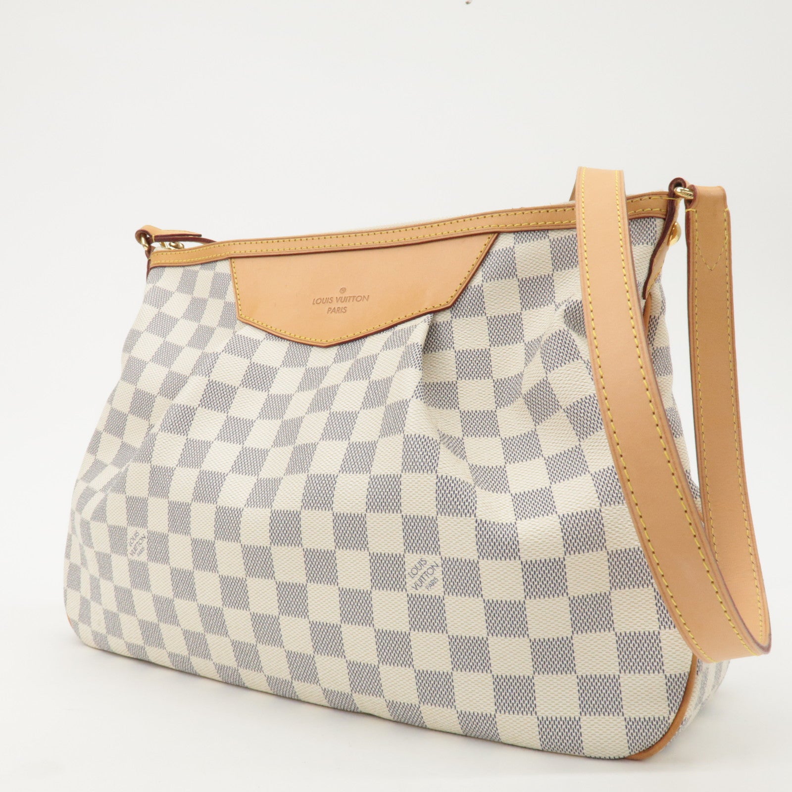 Louis Vuitton Damier Azur Siracusa MM Shoulder Bag N41112 Used