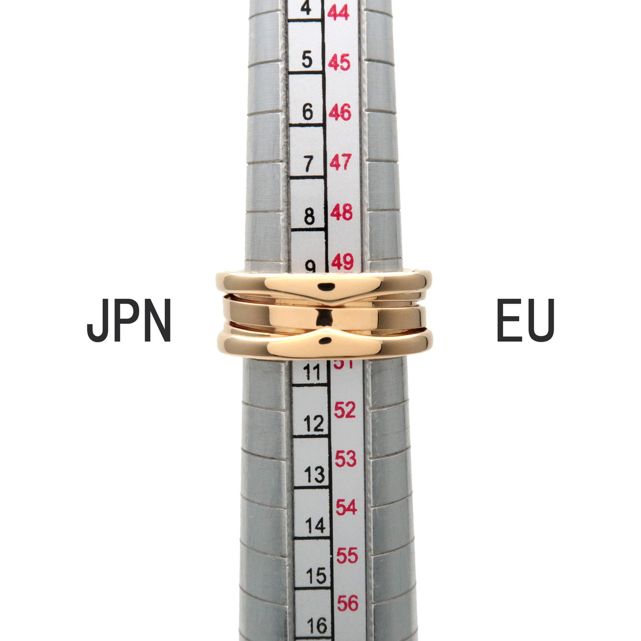 BVLGARI B-Zero1 3Band Ring K18 750YG Yellow Gold #51 US5.5 EU51