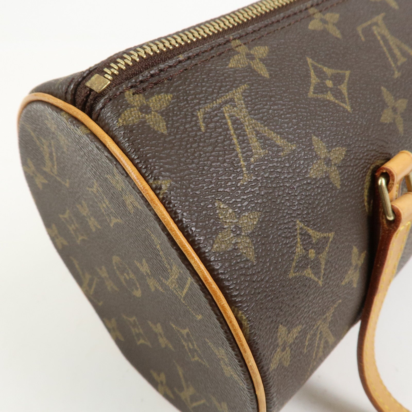 Louis Vuitton Monogram Papillon 30 Hand Bag Brown M51385
