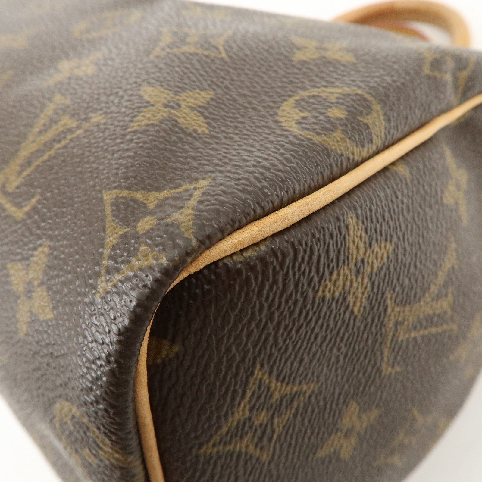 Louis Vuitton Monogram Speedy 25 Hand Bag Boston Bag Brown M41528 Used