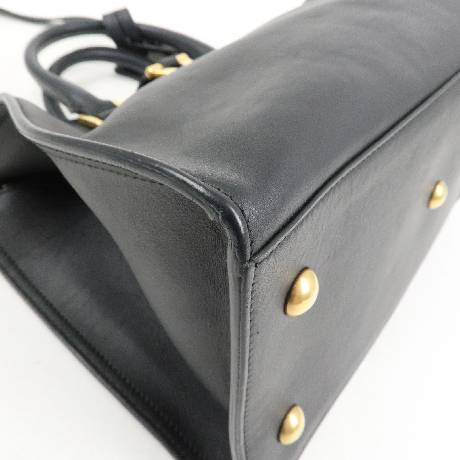 SAINT LAURENT PARIS Petit Cabas Y-Line 2Way Bag Hand Bag 311210