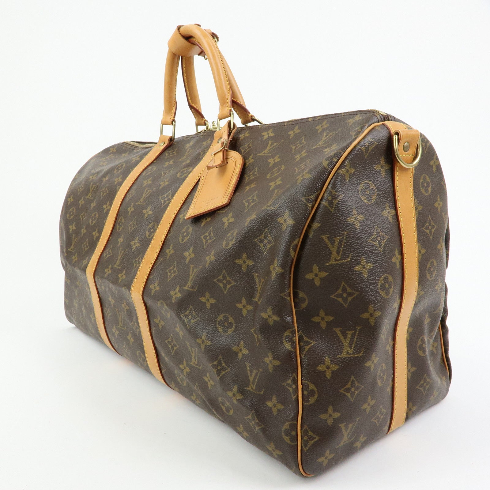 Louis Vuitton Monogram Keep All Bandouliere 55 Boston Bag M41414