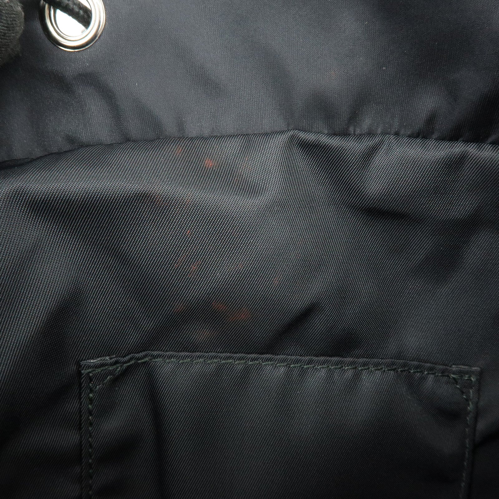 GUCCI GG Nylon Leather Backpack Ruck Sack Black 406361