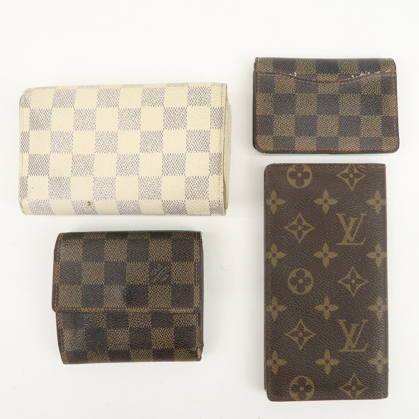 Louis Vuitton Set of 4 Wallets CardCase M60825/N61652/N61721/N63068