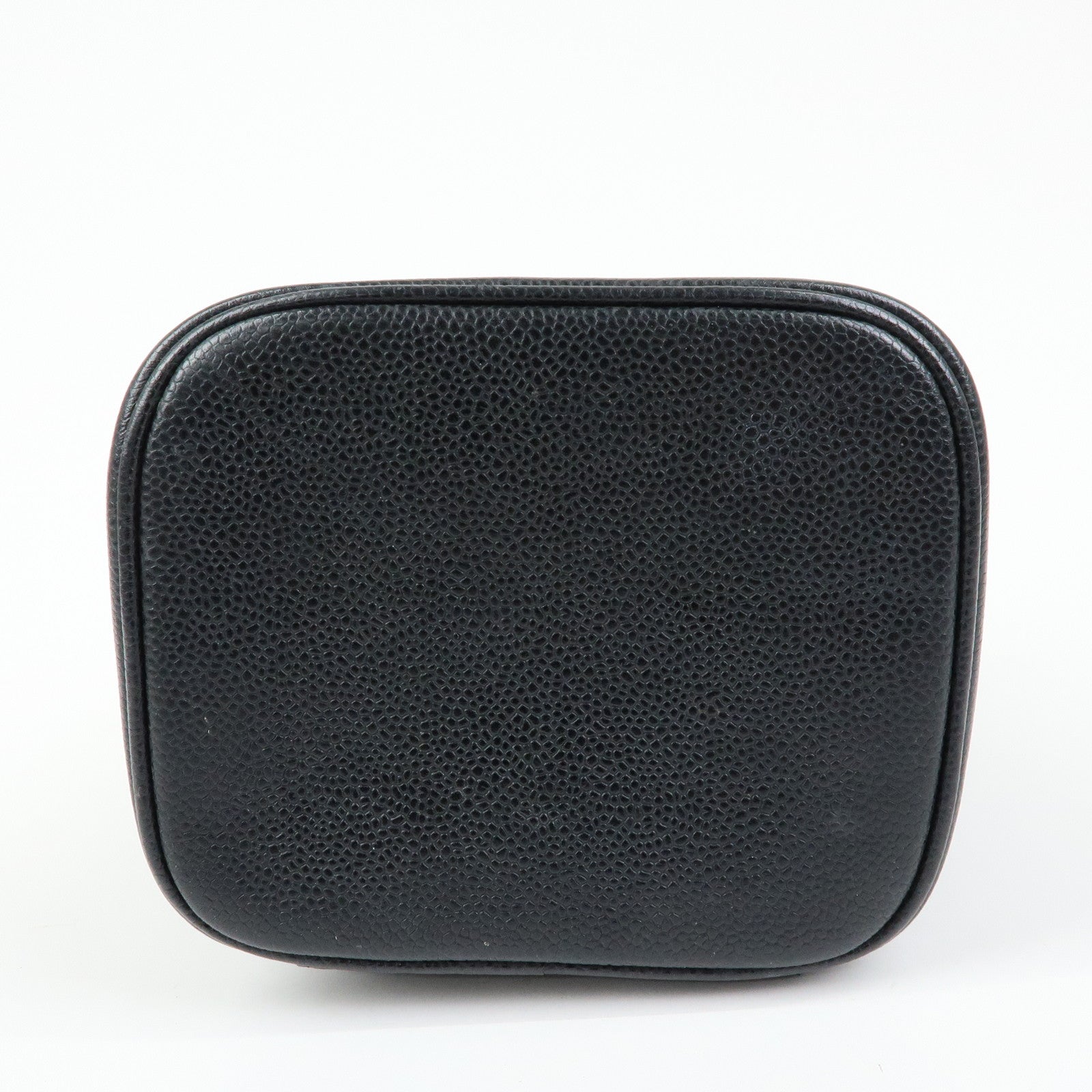 CHANEL COCO Mark Caviarskin Vanity Bag Hand Bag Black A01998