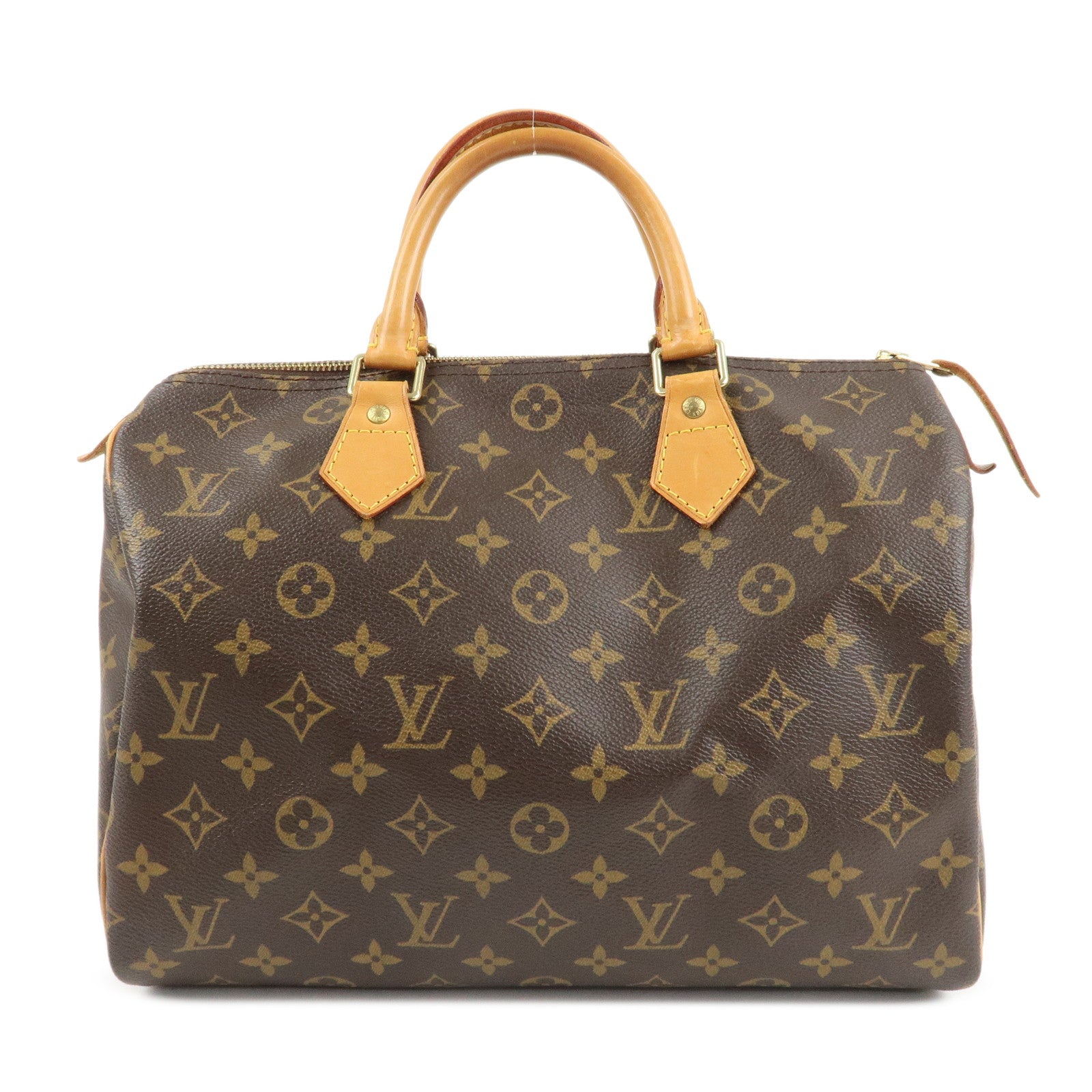 Louis Vuitton Monogram Speedy 30 Hand Bag Boston Bag M41526 Used