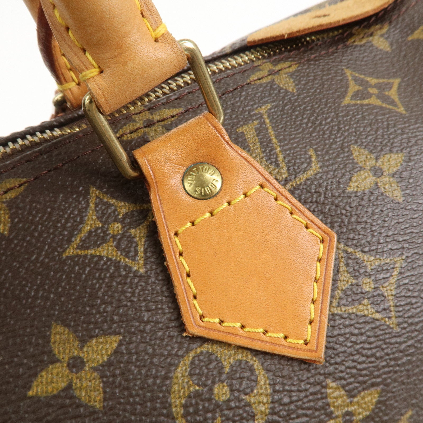 Louis Vuitton Monogram Speedy 40 Hand Bag Boston Bag Brown M41522