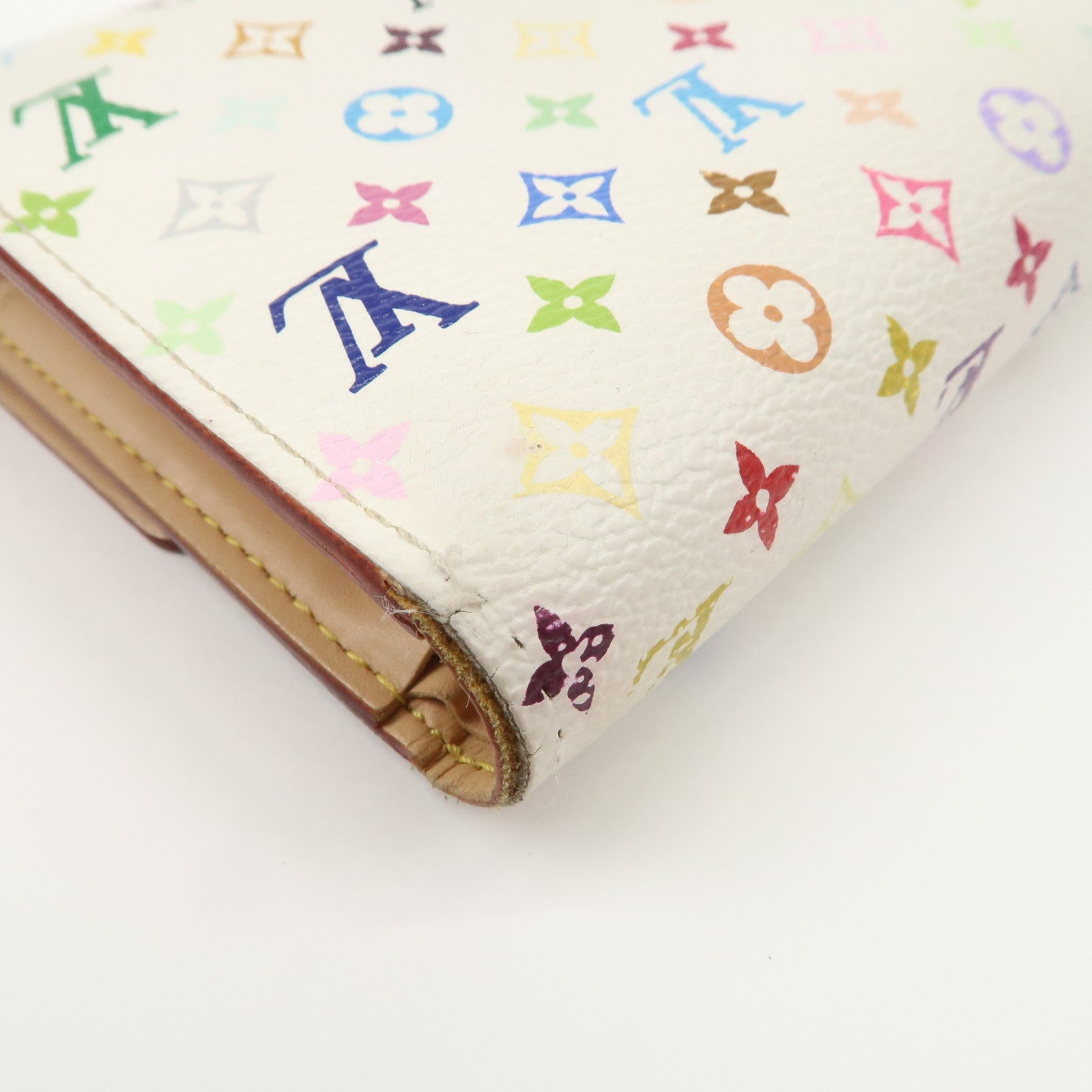 Louis Vuitton Monogram Multicolor Portefeuille Alexandra Wallet Blanc M60083