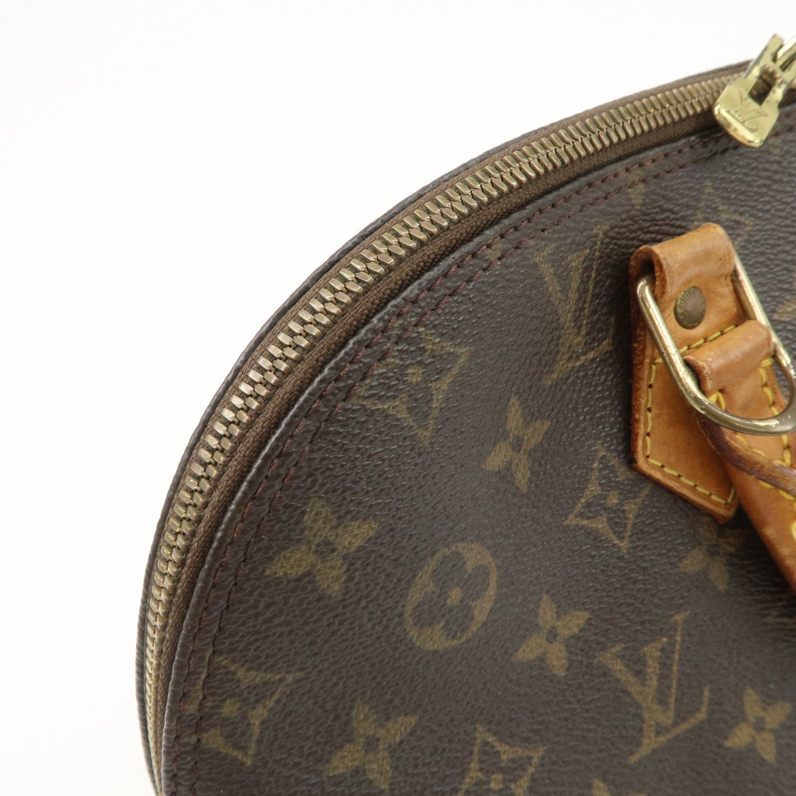 Louis Vuitton Monogram Alma Hand Bag Brown M51130 Used