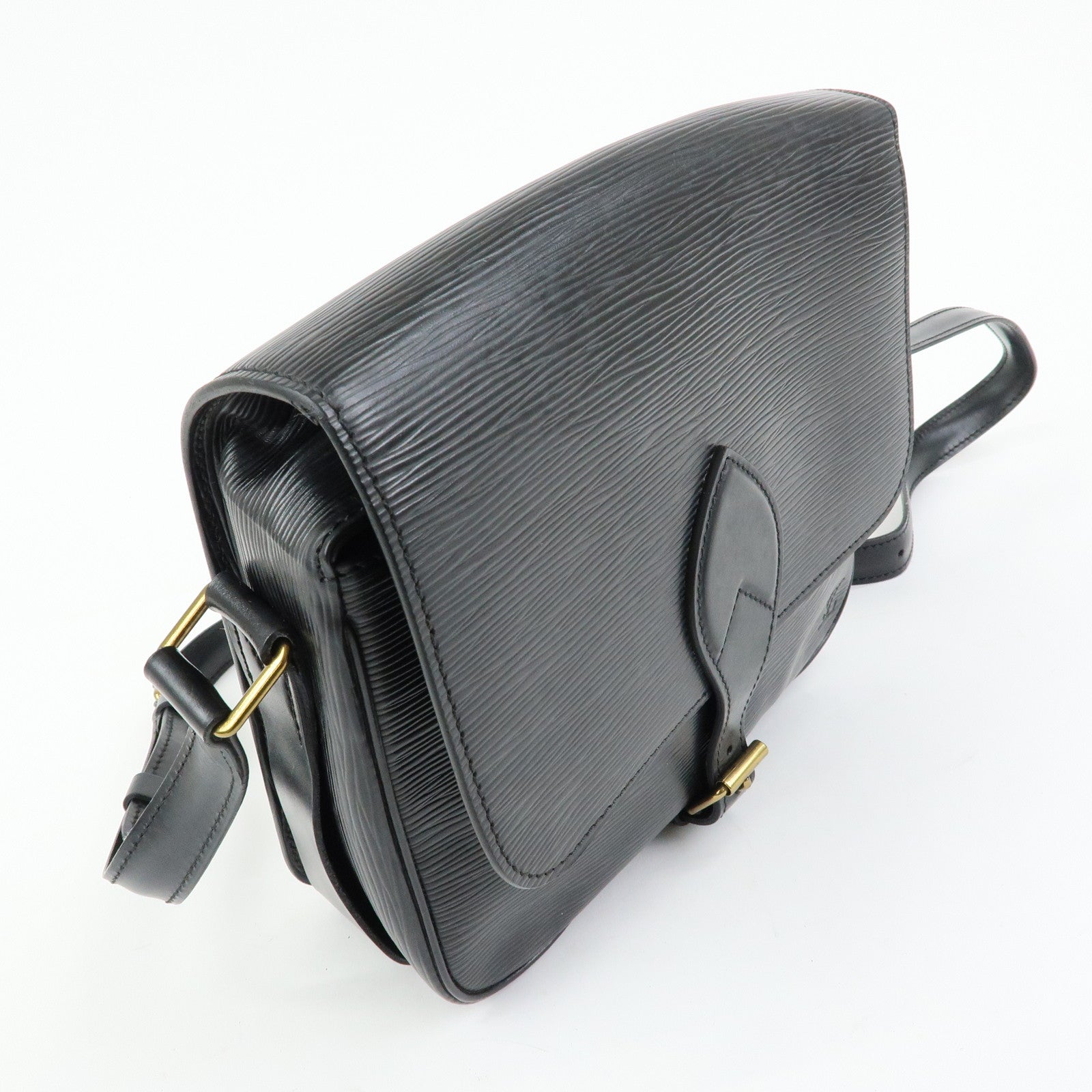 Louis Vuitton Epi Leather Cartouchiere Shoulder Bag Noir M52242