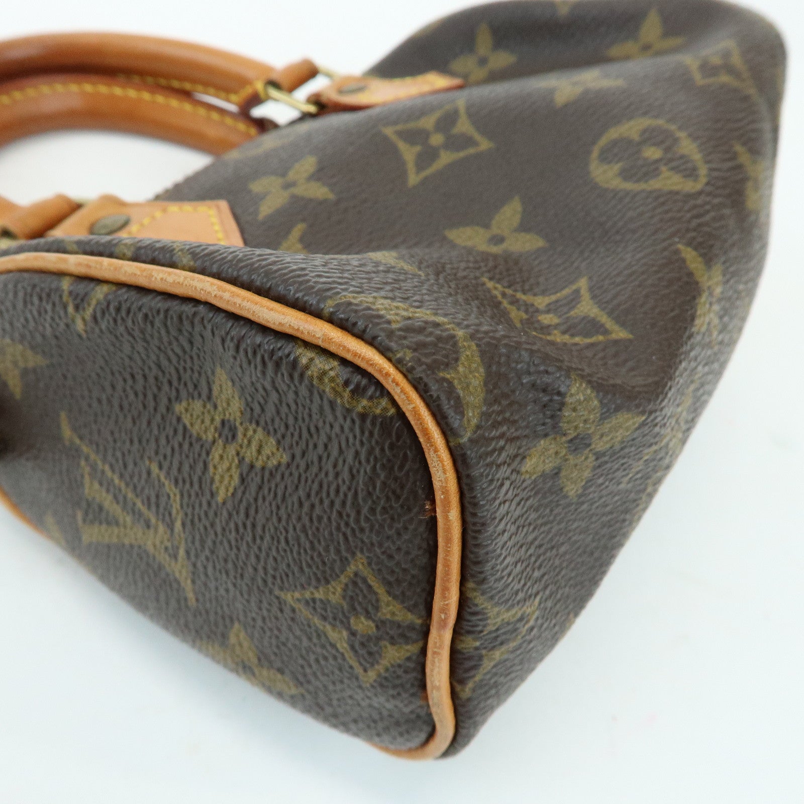 Louis Vuitton Monogram Mini Speedy Hand Shoulder Bag Brown M41534