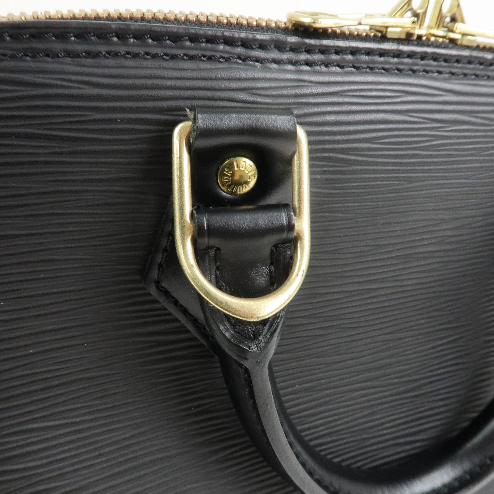 Louis Vuitton Epi Leather Alma PM Hand Bag Noir Black M52802