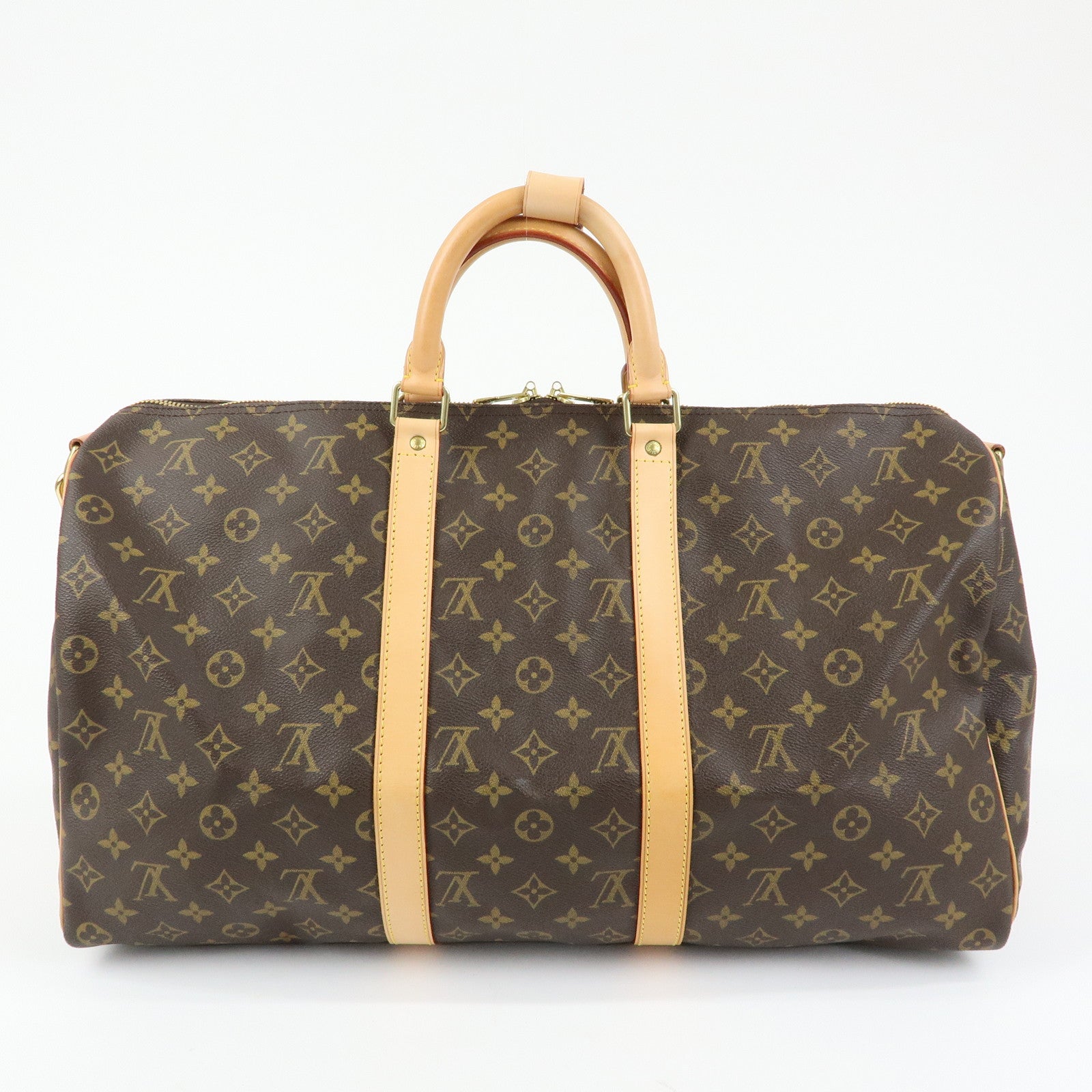 Louis Vuitton Monogram Keep All Bandouliere 50 Boston Bag M41416