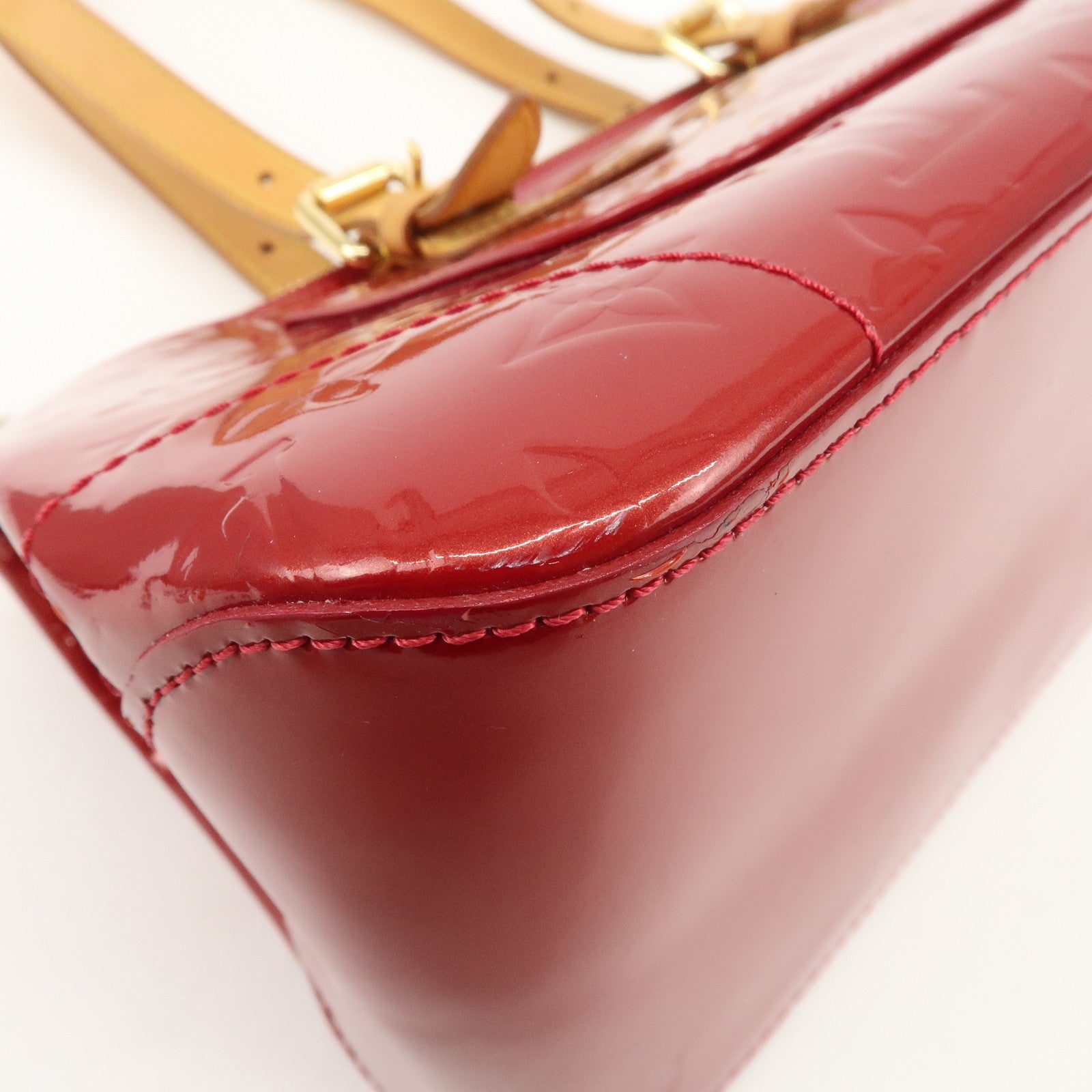 Louis Vuitton Vernis Rosewood Avenue Hand Bag Pomme D'Amour M93507