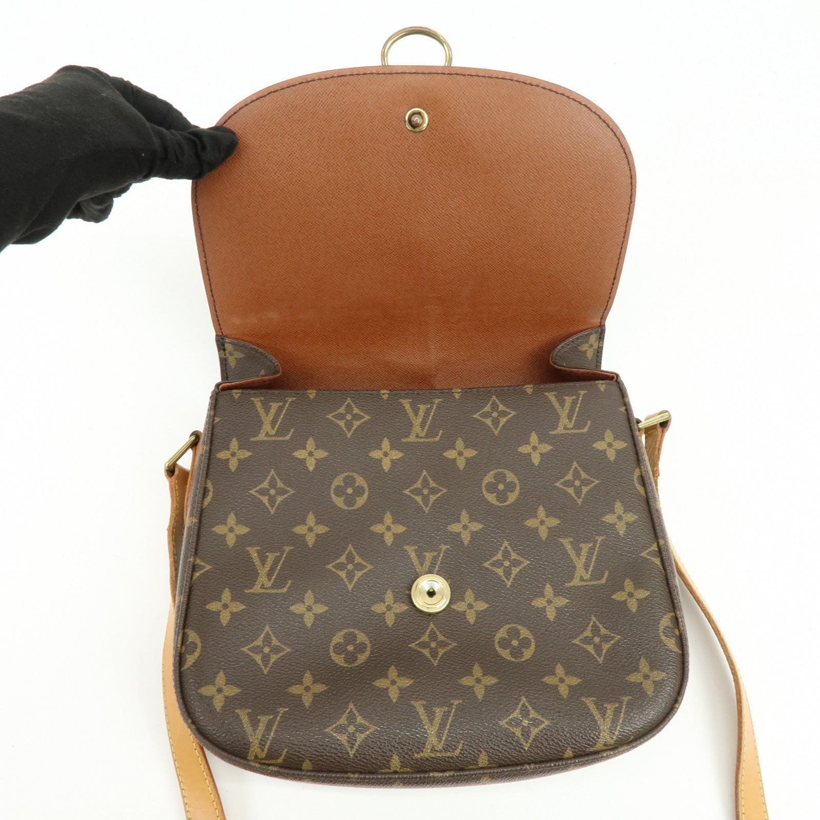 Louis Vuitton Monogram Saint Cloud GM Shoulder Bag Brown M51242