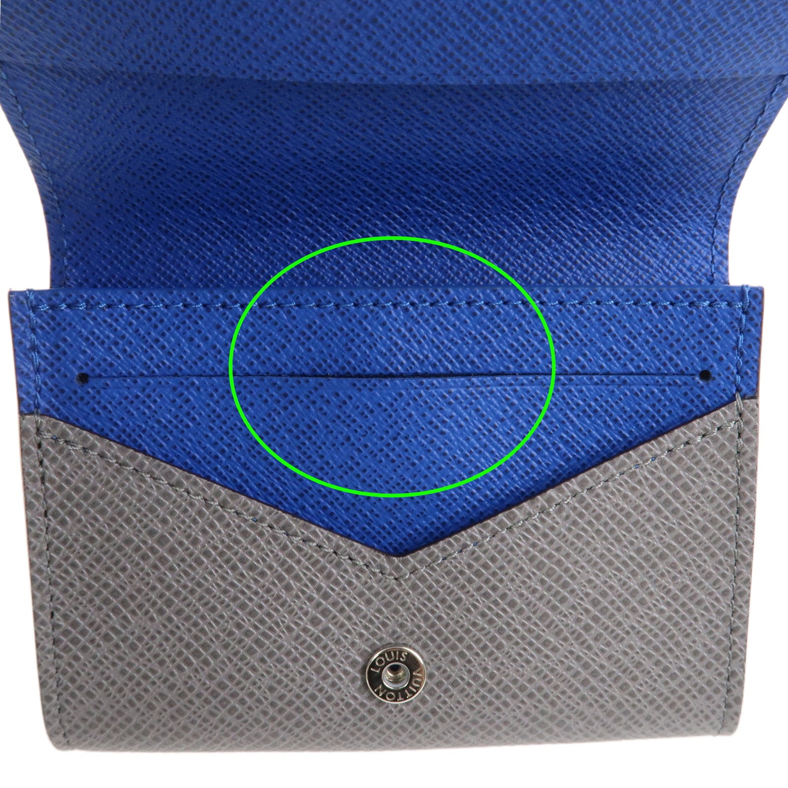 Louis Vuitton Taiga Enveloppe Cartes de Visite Card Case M11583