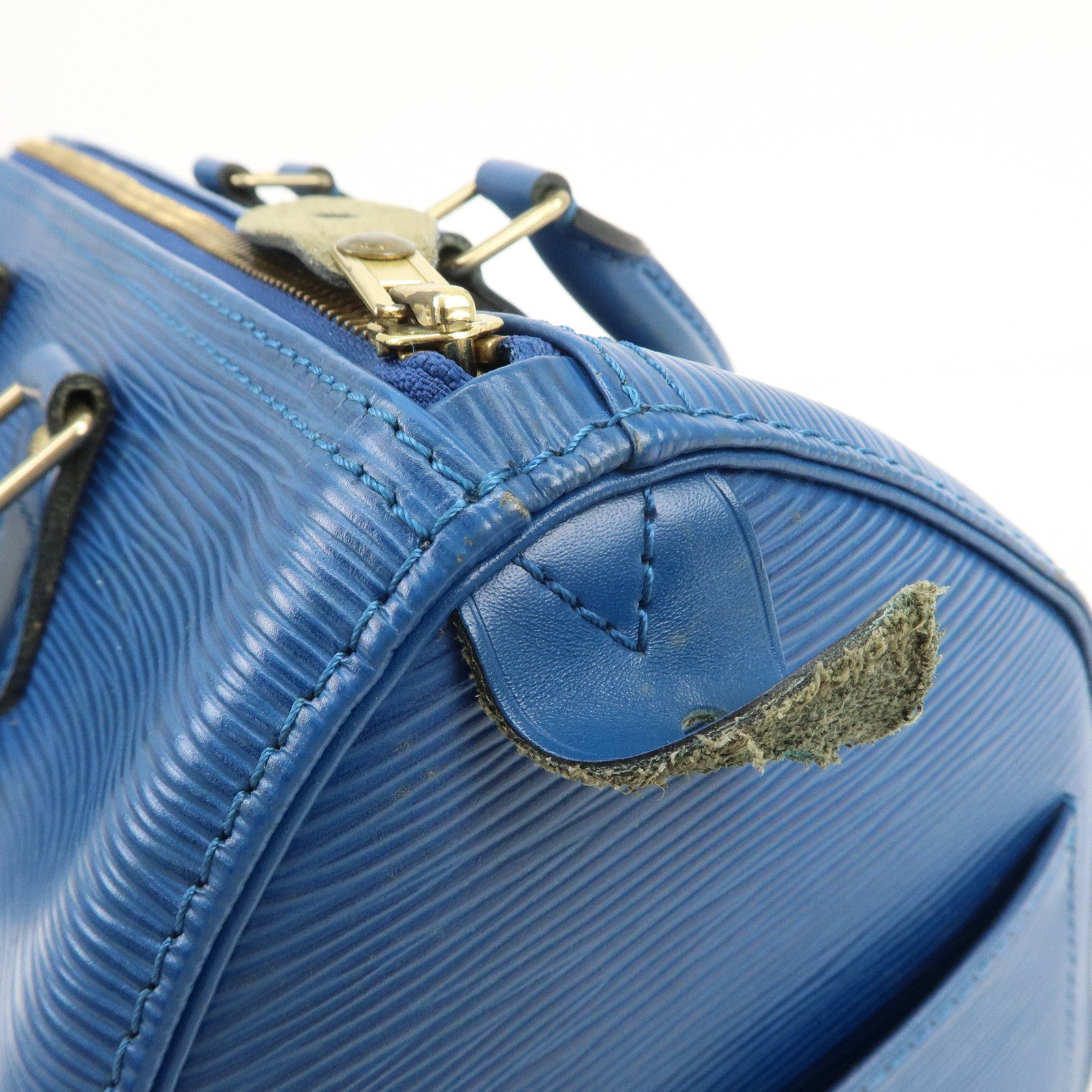 Louis Vuitton Epi Speedy 25 Hand Bag Boston Bag Toledo Blue M43015