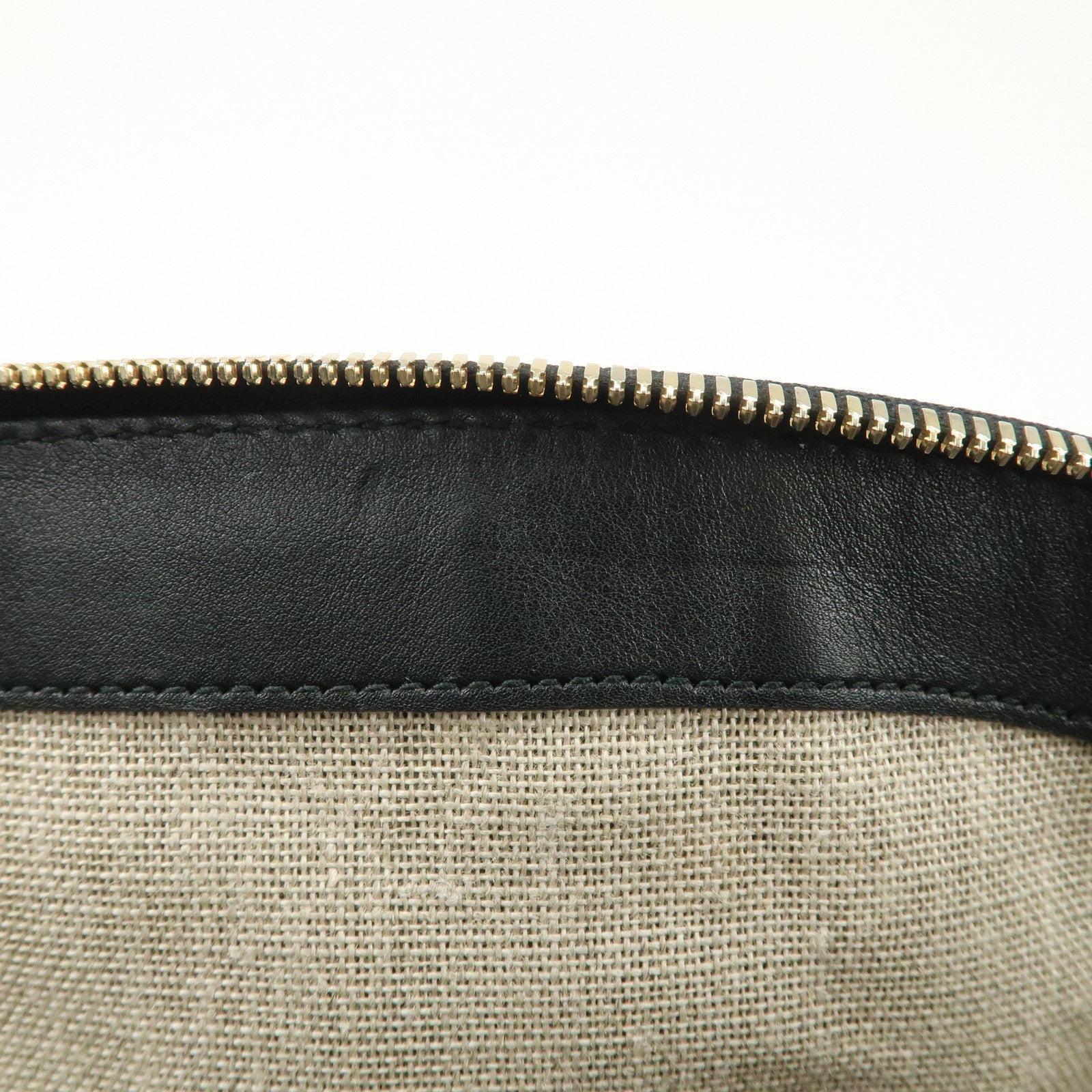 GUCCI Micro Guccissima Leather 2Way Bag Shoulder Bag Black 449658 Used