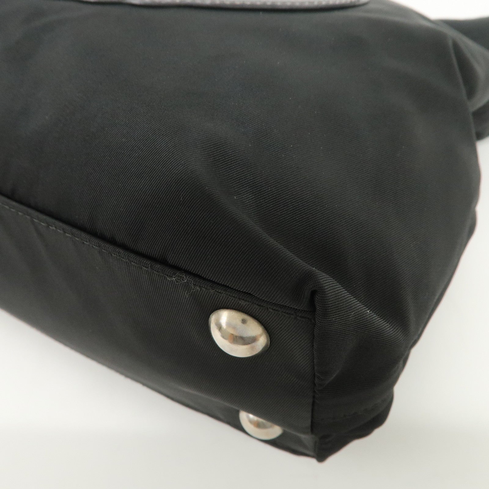 PRADA Nylon Leather 2Way Bag Hand Bag Shoulder Bag Black BR3228